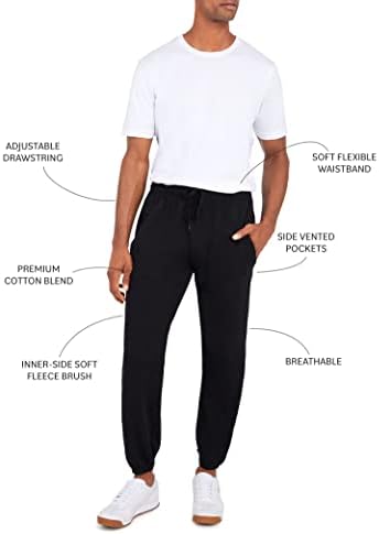 מכנסי ג'וג'רס פליס של אנדרו סקוט מכנסיים | Multi Pack | מכנסי טרנינג רופפים אתלטים לאימון, ריצה, אימונים